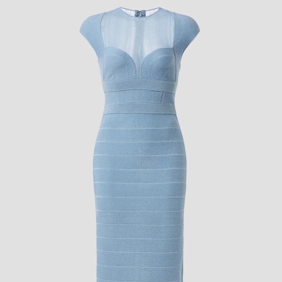 Herve Leger Dresses & Skirts - Herve Ledger, Sheer Bustier Gown Size L
